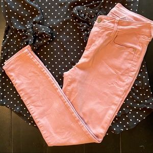 Pink Old Navy crop rockstar midrise jeans size 4
